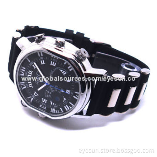 Spy Gadget Watch Camera, H.264/30fps, 1,280 x 720P Mini USB/Supports Video/Voice Recorder/PhotoNew
